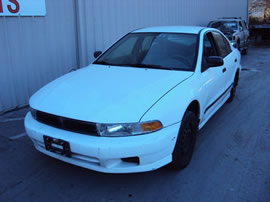 1999 MITSUBISHI GALANT 4 DOOR SEDAN DE MODEL 2.4L AT FWD COLOR WHITE 143648