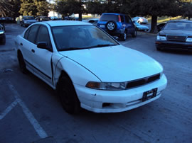 1999 MITSUBISHI GALANT 4 DOOR SEDAN DE MODEL 2.4L AT FWD COLOR WHITE 143648