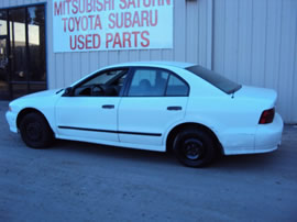 1999 MITSUBISHI GALANT 4 DOOR SEDAN DE MODEL 2.4L AT FWD COLOR WHITE 143648