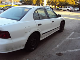 1999 MITSUBISHI GALANT 4 DOOR SEDAN DE MODEL 2.4L AT FWD COLOR WHITE 143648