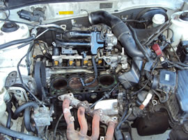 1999 MITSUBISHI GALANT 4 DOOR SEDAN DE MODEL 2.4L AT FWD COLOR WHITE 143648