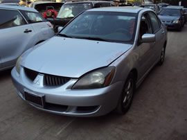 2004 MITSUBISHI LANCER 4 DOOR SEDAN OZ MODEL 2.0L MT FWD COLOR SILVER 143654