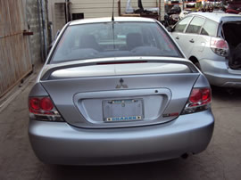 2004 MITSUBISHI LANCER 4 DOOR SEDAN OZ MODEL 2.0L MT FWD COLOR SILVER 143654