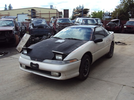 1990 MITSUBISHI ECLIPSE GSX MODEL 2.0L DOHC TURBO MT AWD COLOR SILVER  STK 133624