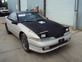 1990 MITSUBISHI ECLIPSE GSX MODEL 2.0L DOHC TURBO MT AWD COLOR SILVER  STK 133624