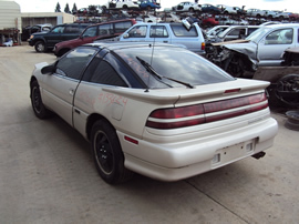 1990 MITSUBISHI ECLIPSE GSX MODEL 2.0L DOHC TURBO MT AWD COLOR SILVER  STK 133624