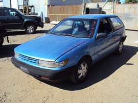 1991 DODGE COLT 2 DOOR HATCHBACK STANDARD MODEL 1.5L MT 5SPD FWD COLOR BLUE  STK # 133626