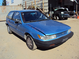 1991 DODGE COLT 2 DOOR HATCHBACK STANDARD MODEL 1.5L MT 5SPD FWD COLOR BLUE  STK # 133626
