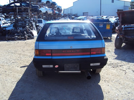 1991 DODGE COLT 2 DOOR HATCHBACK STANDARD MODEL 1.5L MT 5SPD FWD COLOR BLUE  STK # 133626