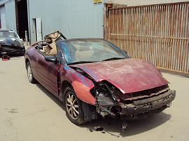 2001 MITSUBISHI ECLIPSE 2 DOOR SPYDER CONVERTIBLE GS MODEL 2.4L AT FWD COLOR MAROON  143662