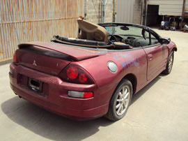 2001 MITSUBISHI ECLIPSE 2 DOOR SPYDER CONVERTIBLE GS MODEL 2.4L AT FWD COLOR MAROON  143662