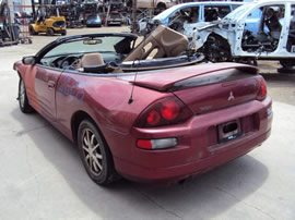 2001 MITSUBISHI ECLIPSE 2 DOOR SPYDER CONVERTIBLE GS MODEL 2.4L AT FWD COLOR MAROON  143662