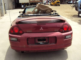 2001 MITSUBISHI ECLIPSE 2 DOOR SPYDER CONVERTIBLE GS MODEL 2.4L AT FWD COLOR MAROON  143662