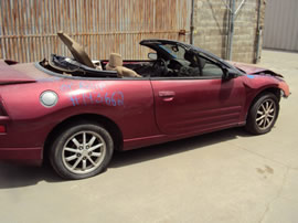 2001 MITSUBISHI ECLIPSE 2 DOOR SPYDER CONVERTIBLE GS MODEL 2.4L AT FWD COLOR MAROON  143662