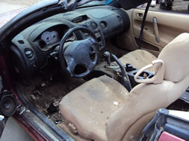 2001 MITSUBISHI ECLIPSE 2 DOOR SPYDER CONVERTIBLE GS MODEL 2.4L AT FWD COLOR MAROON  143662
