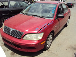 2003 MITSUBISHI LANCER 4 DOOR SEDAN ES MODEL 2.0L AT FWD COLOR RED 143663
