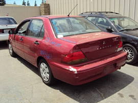 2003 MITSUBISHI LANCER 4 DOOR SEDAN ES MODEL 2.0L AT FWD COLOR RED 143663