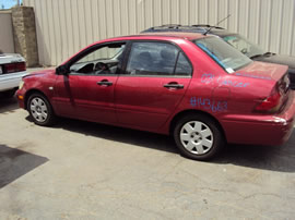 2003 MITSUBISHI LANCER 4 DOOR SEDAN ES MODEL 2.0L AT FWD COLOR RED 143663
