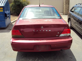 2003 MITSUBISHI LANCER 4 DOOR SEDAN ES MODEL 2.0L AT FWD COLOR RED 143663
