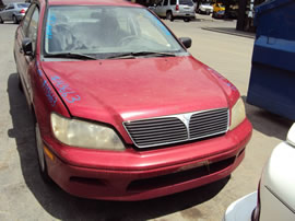 2003 MITSUBISHI LANCER 4 DOOR SEDAN ES MODEL 2.0L AT FWD COLOR RED 143663