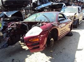 2003 MITSUBISHI ECLIPSE 2 DOOR COUPE GS MODEL 2.4L AT FWD COLOR RED 133635
