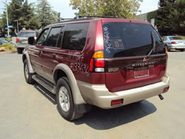 2000 MITSUBISHI MONTERO SPORT XLS MODEL 3.0L V6 AT 4X4 COLOR BURGUNDY 133636