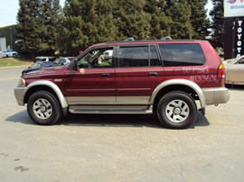 2000 MITSUBISHI MONTERO SPORT XLS MODEL 3.0L V6 AT 4X4 COLOR BURGUNDY 133636