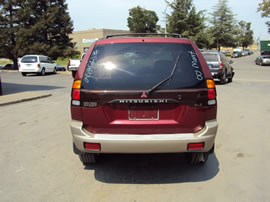 2000 MITSUBISHI MONTERO SPORT XLS MODEL 3.0L V6 AT 4X4 COLOR BURGUNDY 133636