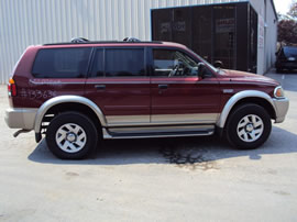 2000 MITSUBISHI MONTERO SPORT XLS MODEL 3.0L V6 AT 4X4 COLOR BURGUNDY 133636