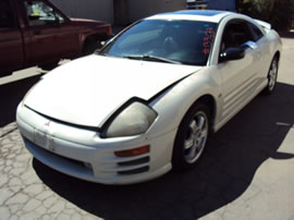 2001 MITSUBISHI ECLIPSE CPE GT MODEL 3.0L V6 AT FWD COLOR WHITE 133637