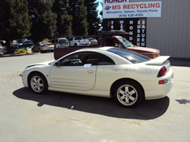 2001 MITSUBISHI ECLIPSE CPE GT MODEL 3.0L V6 AT FWD COLOR WHITE 133637