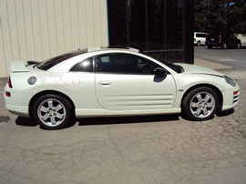 2001 MITSUBISHI ECLIPSE CPE GT MODEL 3.0L V6 AT FWD COLOR WHITE 133637