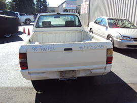 1990 MITSUBISHI TRUCK REGULAR CAB MIGHTY MAX MODEL 2.4L EFI MT 2WD 5 SPEED COLOR WHITE 133638