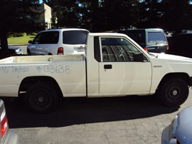 1990 MITSUBISHI TRUCK REGULAR CAB MIGHTY MAX MODEL 2.4L EFI MT 2WD 5 SPEED COLOR WHITE 133638