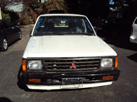 1990 MITSUBISHI TRUCK REGULAR CAB MIGHTY MAX MODEL 2.4L EFI MT 2WD 5 SPEED COLOR WHITE 133638