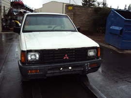 1995 MITSUBISHI TRUCK MIGHTY MAX MODEL REGULAR CAB 2.4L MT 2WD COLOR WHITE 1436764