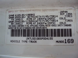 1995 MITSUBISHI TRUCK MIGHTY MAX MODEL REGULAR CAB 2.4L MT 2WD COLOR WHITE 1436764