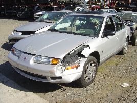 2001 SATURN SL2 MODEL 4 DOOR SEDAN 1.9L DOHC AT FWD COLOR SILVER 