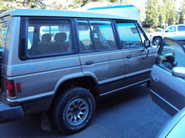 1989 MITSUBISHI MONTERO 4 DOOR LS MODEL 3.0L V6 AT 4X4 COLOR GOLD 133641