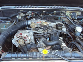 1989 MITSUBISHI MONTERO 4 DOOR LS MODEL 3.0L V6 AT 4X4 COLOR GOLD 133641
