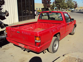 1991 MITSUBISHI PICK UP REGULAR CAB MIGHTY MAX MODEL 2.4L MT 2WD COLOR RED 133643