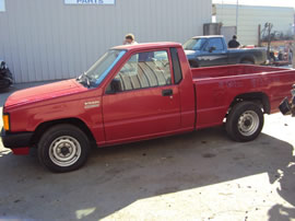 1991 MITSUBISHI PICK UP REGULAR CAB MIGHTY MAX MODEL 2.4L MT 2WD COLOR RED 133643