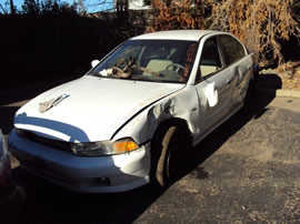 2001 MITSUBISHI GALANT 4 DOOR SEDAN ES MODEL 3.0L V6 AT FWD COLOR WHITE  133646