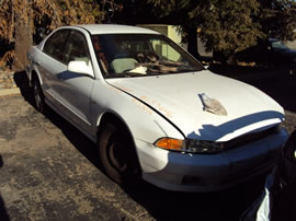 2001 MITSUBISHI GALANT 4 DOOR SEDAN ES MODEL 3.0L V6 AT FWD COLOR WHITE  133646
