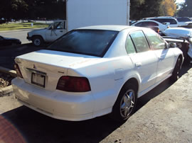 2001 MITSUBISHI GALANT 4 DOOR SEDAN ES MODEL 3.0L V6 AT FWD COLOR WHITE  133646