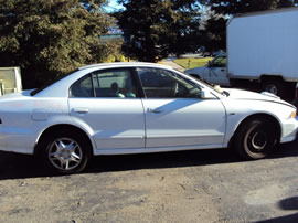 2001 MITSUBISHI GALANT 4 DOOR SEDAN ES MODEL 3.0L V6 AT FWD COLOR WHITE  133646
