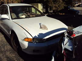 2001 MITSUBISHI GALANT 4 DOOR SEDAN ES MODEL 3.0L V6 AT FWD COLOR WHITE  133646