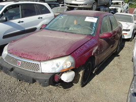 2004 SATURN SL2 MODEL 4 DOOR SEDAN COLOR BURGAUDY STK 099748