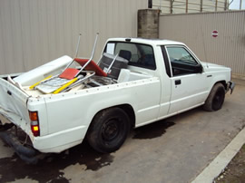 1990 MITSUBISHI TRUCK 4CYL, COLOR WHITE 