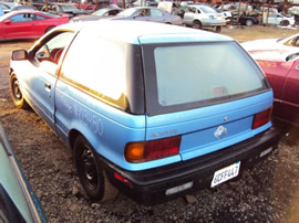 1991 MITSUBISHI MIRAGE 4CYL, 5SPEED TRANSMISSION, STK # 103480